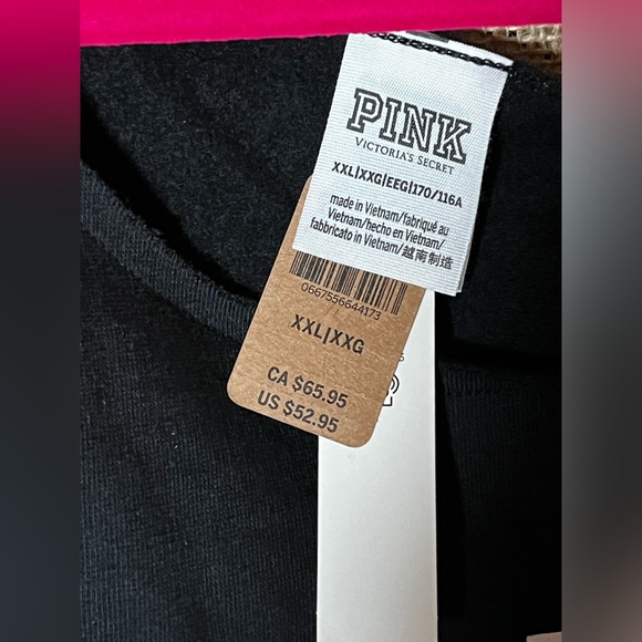 PINK Victoria’s Secret Everyday Lounge Off The Shoulder Sweatshirt - Picture 12 of 12